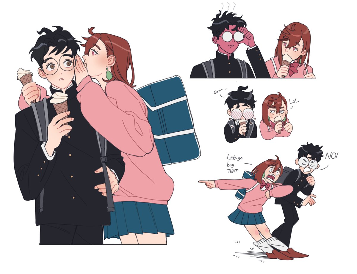 canapeeeee_'s tweet photo. 😳😡🫶😏🤭 #dandadan #dandadanfanart #momokarun #okamomo #ダンダダン #オカモモ https://t.co/pmZLENqB1Z