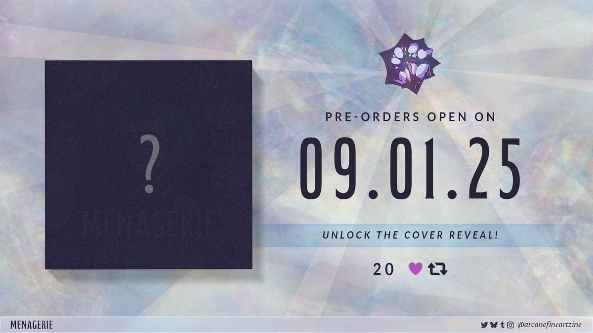 Menagerie: an Arcane Fine Art zine tweet media
