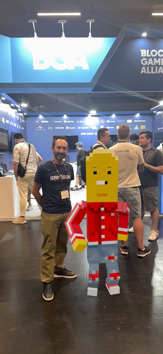 ChainersGame's tweet photo. Yoooo, what's good @borgetsebastien ? 👀

During lunch break, our Chainer was boringly playing and trying to entertain himself in a sandbox, building castles with toys and other plastic instruments, eagerly awaiting for the next exciting event. Suddenly, Sebastien, co-founder of @TheSandboxGame , noticed him and decided to approach.

Sebastien shared the incredible story of THE SANDBOX, all the magic that's happening over there and the incredible things they are doing for the #web3 space and gaming.  🏗️

Our Chainer had again found his glow in his eyes, filled with excitement and curiosity. He put aside his toy-starship and approached Sebastien all eager and happy. Then this selfie below happened ✨

The adventures of our Chainer  during the #Gamescom2025  event continue. Stay tuned for coverage of the next big story! 📷