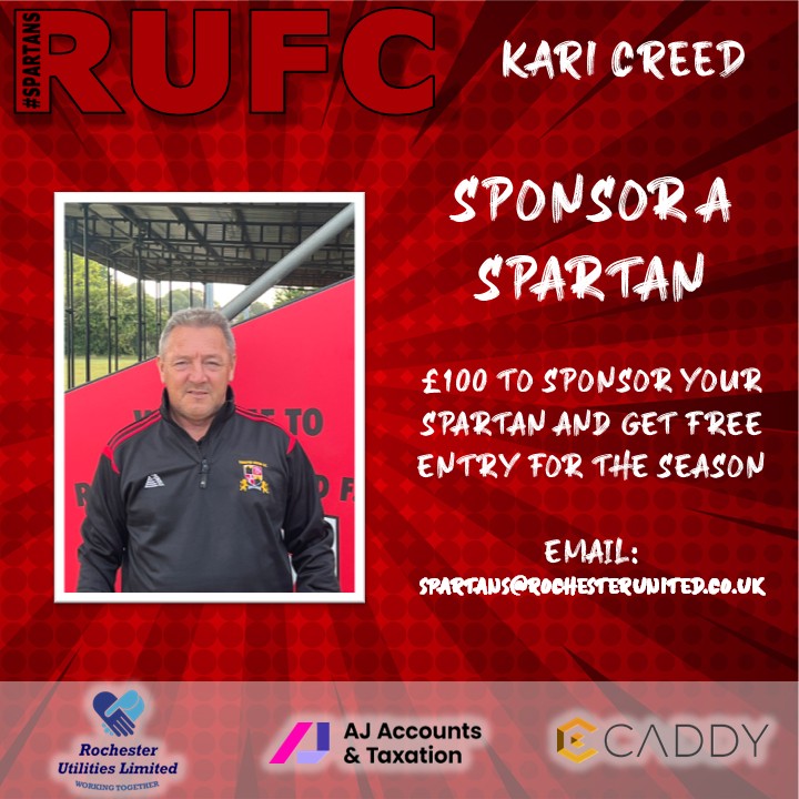 🔴⚫ INTRODUCING THE SPARTANS 🔴⚫

Welcoming Kari Creed, our goalkeeping coach! 

SPONSOR A SPARTAN: 
rochesterunitedfc.sumupstore.com

🔴⚫ #Spartans