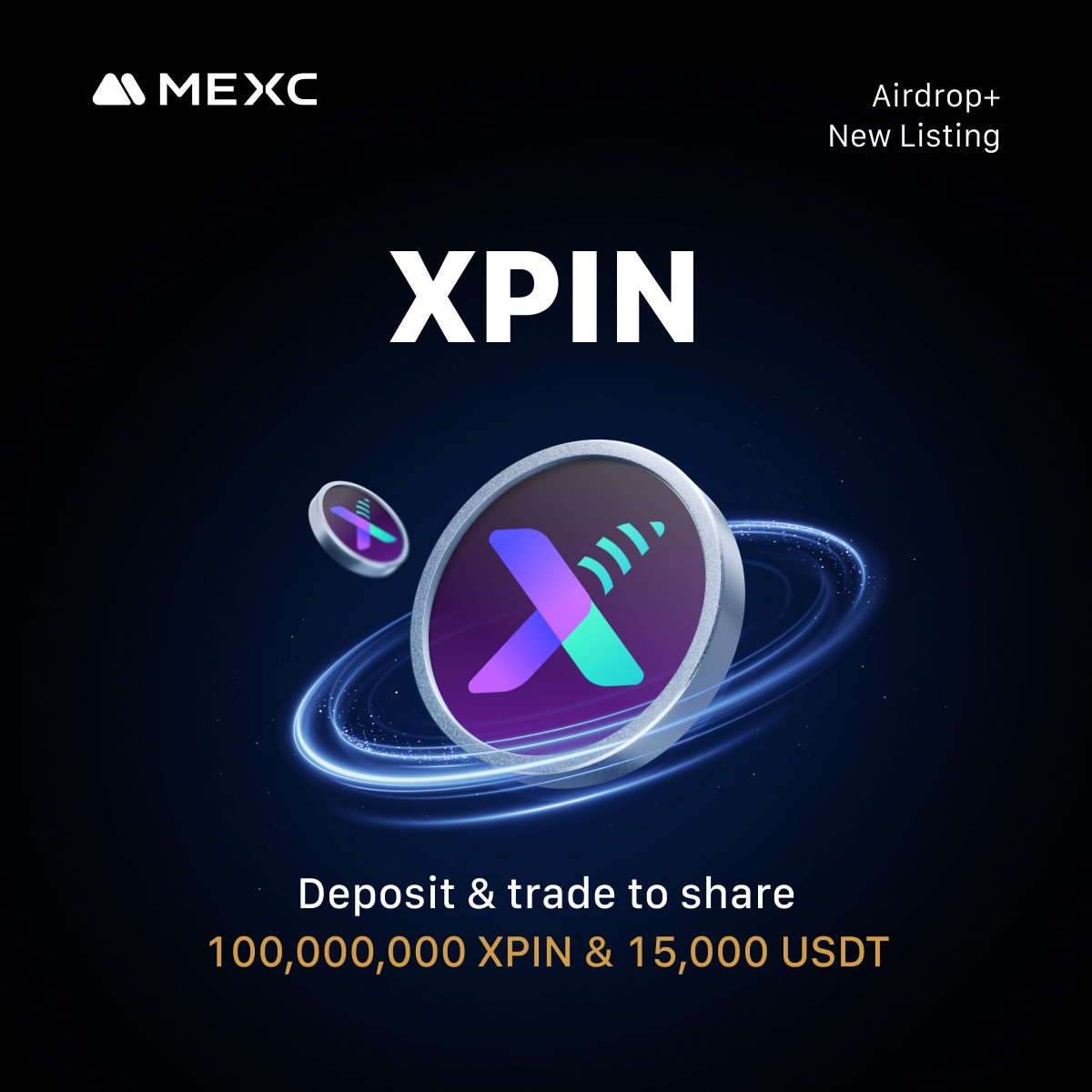 MEXC_Listings (@mexc_listings) on Twitter photo 🔔 #MEXC New Listing 🔔
🔹 $XPIN <a href="/XPINNetwork/">XPIN Network🛰️</a>
🔹 $XPIN/USDT Trading: Aug 22, 2025, 14:00 (UTC)
🔹 Deposit: Opened
🔥 The $XPIN airdrop+ campaign is heating up! Join to share 100,000,000 $XPIN & 15,000 $USDT!
👉 Join airdrop+:
mexc.com/token-airdrop/…
👉 Learn more: 🔔 #MEXC New Listing 🔔
🔹 $XPIN <a href="/XPINNetwork/">XPIN Network🛰️</a>
🔹 $XPIN/USDT Trading: Aug 22, 2025, 14:00 (UTC)
🔹 Deposit: Opened
🔥 The $XPIN airdrop+ campaign is heating up! Join to share 100,000,000 $XPIN & 15,000 $USDT!
👉 Join airdrop+:
mexc.com/token-airdrop/…
👉 Learn more: