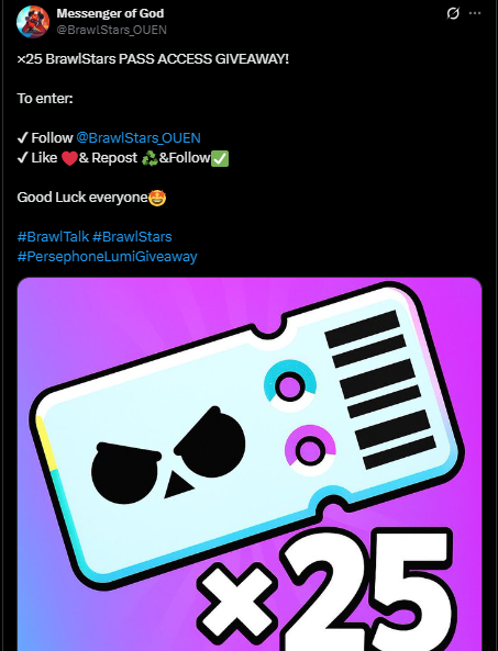 SCAM, SCAM and SCAM

@/BrawlStars_OUEN 
x.com/BrawlStars_OUEN