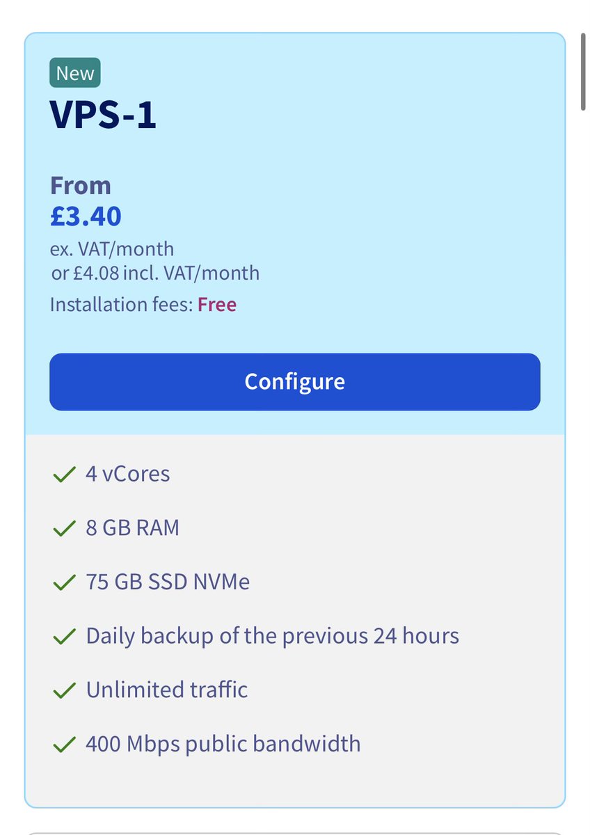 ryandavogel's tweet image. ovh is probably the most affordable VPS you can get now