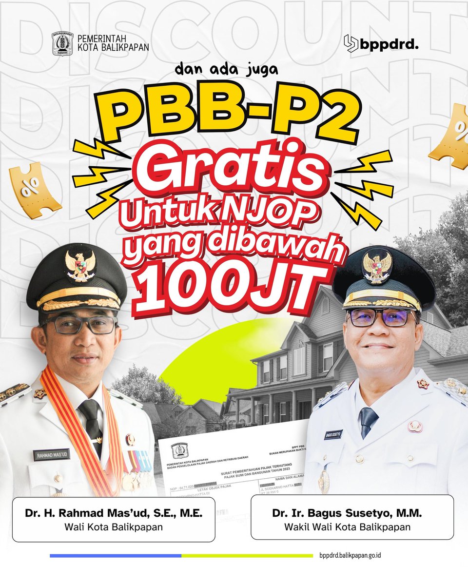 Pemkot Balikpapan beri diskon pembayaran pbb-p2 hingga 90%