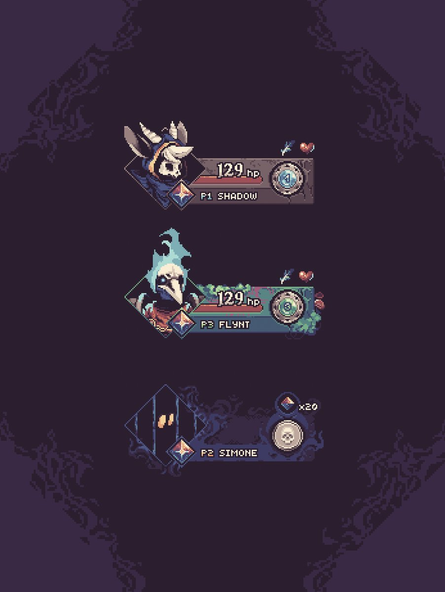 indieklem's tweet photo. I heard you like pixel art interfaces.
1. Default
2. Mushroom
3. Death https://t.co/gmu51Uumic