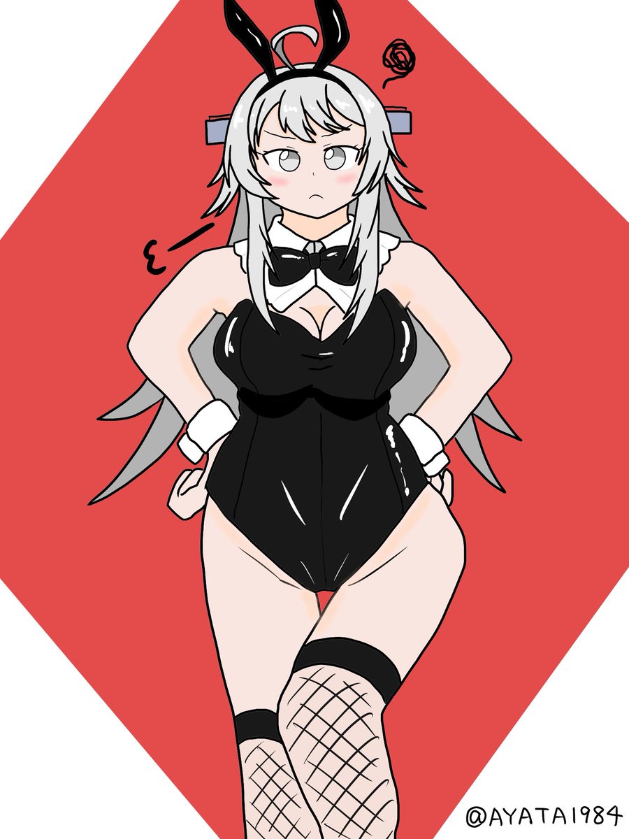 「ワシントン(なんで私がバニーにならなきゃいけないのかしら) #ワシントン #バニ」|あやたのイラスト
