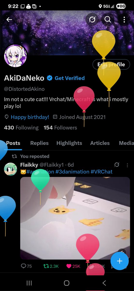 DistortedAkino's tweet image. Balllooooonnnnnsssss Nyaaaaa~