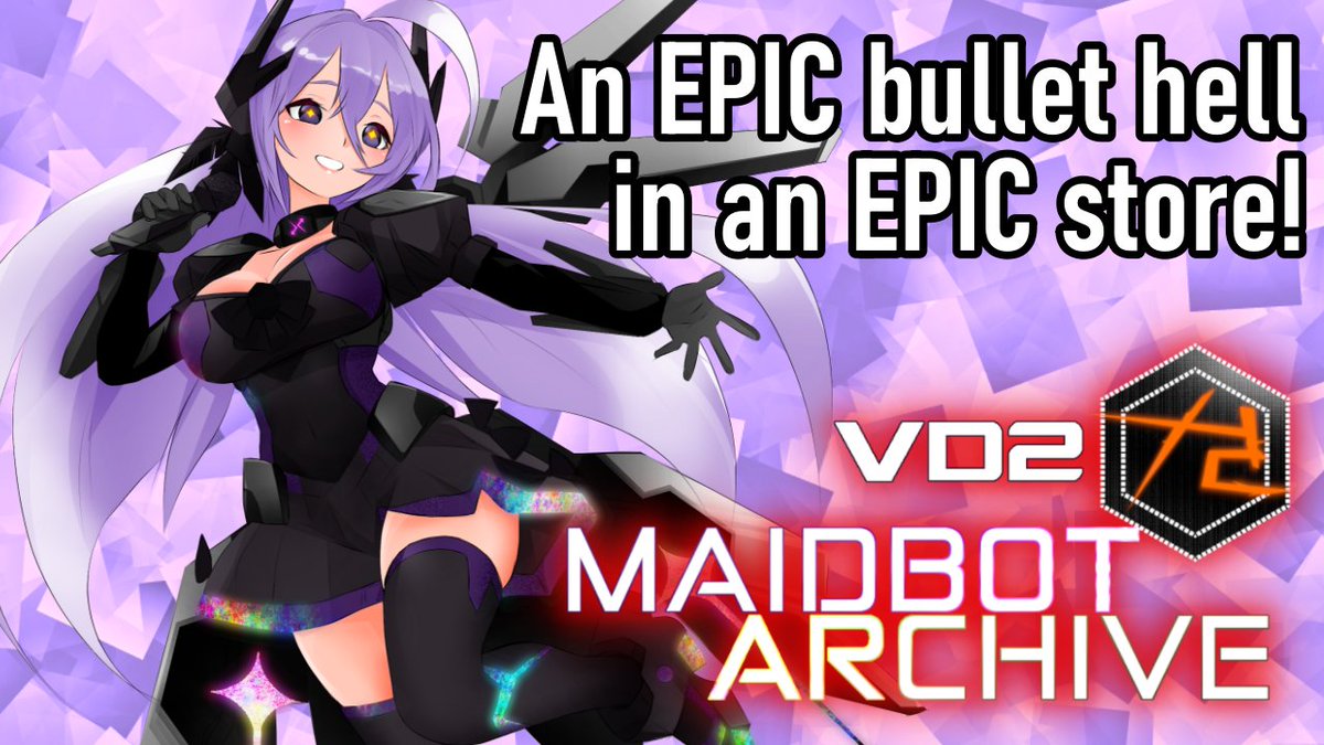SUPER EPIC NEWS: Vindictive Drive 2: Maidbot Archive is officially part of Now on Epic!

Available NOW on the Epic Games Store!

Support indie devs &amp; check it out here👇

store.epicgames.com/p/vindictive-d…

#bullethell #indiegames #epicgames #EpicGamesStore