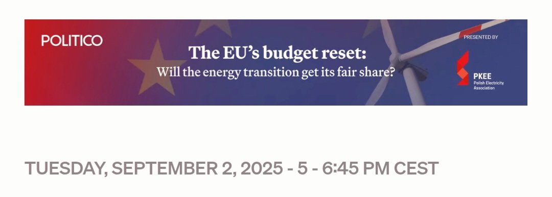 PKEE Brussels (@pkee_brussels) on Twitter photo 💬 #EU budget reset: new direction or setback for energy transition?
Join key stakeholders <a href="/carlatavares_ps/">Carla Tavares</a> <a href="/SMuresan/">Siegfried Muresan 🇷🇴🇪🇺</a> <a href="/PierreSchel/">Pierre Schellekens</a> <a href="/Energy4Europe/">Energy4Europe 🇪🇺</a> <a href="/kristianruby/">Kristian Ruby</a> <a href="/Eurelectric/">Eurelectric</a> <a href="/Laskowski_Mar/">Marcin Laskowski</a> <a href="/Grupa_PGE/">PGE Polska Grupa Energetyczna</a> discussing Europe’s path forward during #POLITICOEvents: “The EU’s Budget 💬 #EU budget reset: new direction or setback for energy transition?
Join key stakeholders <a href="/carlatavares_ps/">Carla Tavares</a> <a href="/SMuresan/">Siegfried Muresan 🇷🇴🇪🇺</a> <a href="/PierreSchel/">Pierre Schellekens</a> <a href="/Energy4Europe/">Energy4Europe 🇪🇺</a> <a href="/kristianruby/">Kristian Ruby</a> <a href="/Eurelectric/">Eurelectric</a> <a href="/Laskowski_Mar/">Marcin Laskowski</a> <a href="/Grupa_PGE/">PGE Polska Grupa Energetyczna</a> discussing Europe’s path forward during #POLITICOEvents: “The EU’s Budget