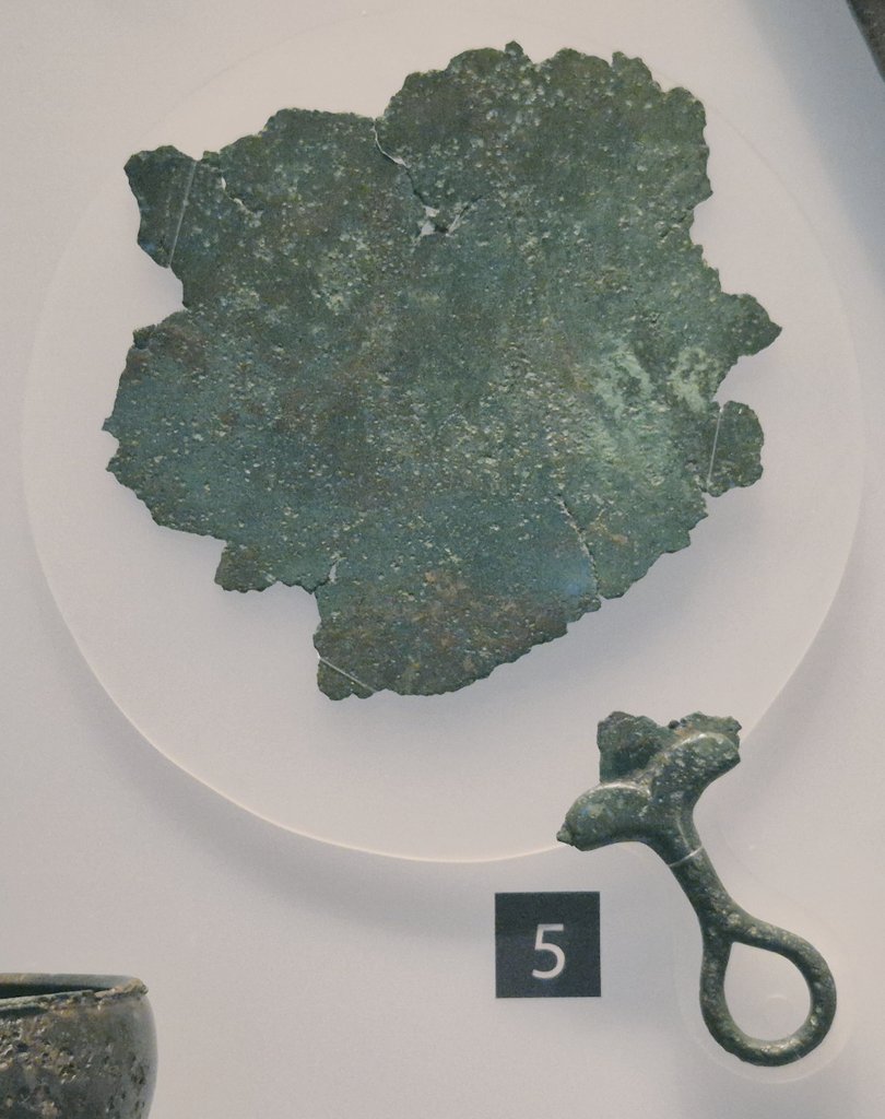 Remains of a Roman mirror found in Billericay.

On display in <a href="/ColMuseums/">Colchester Museums</a>