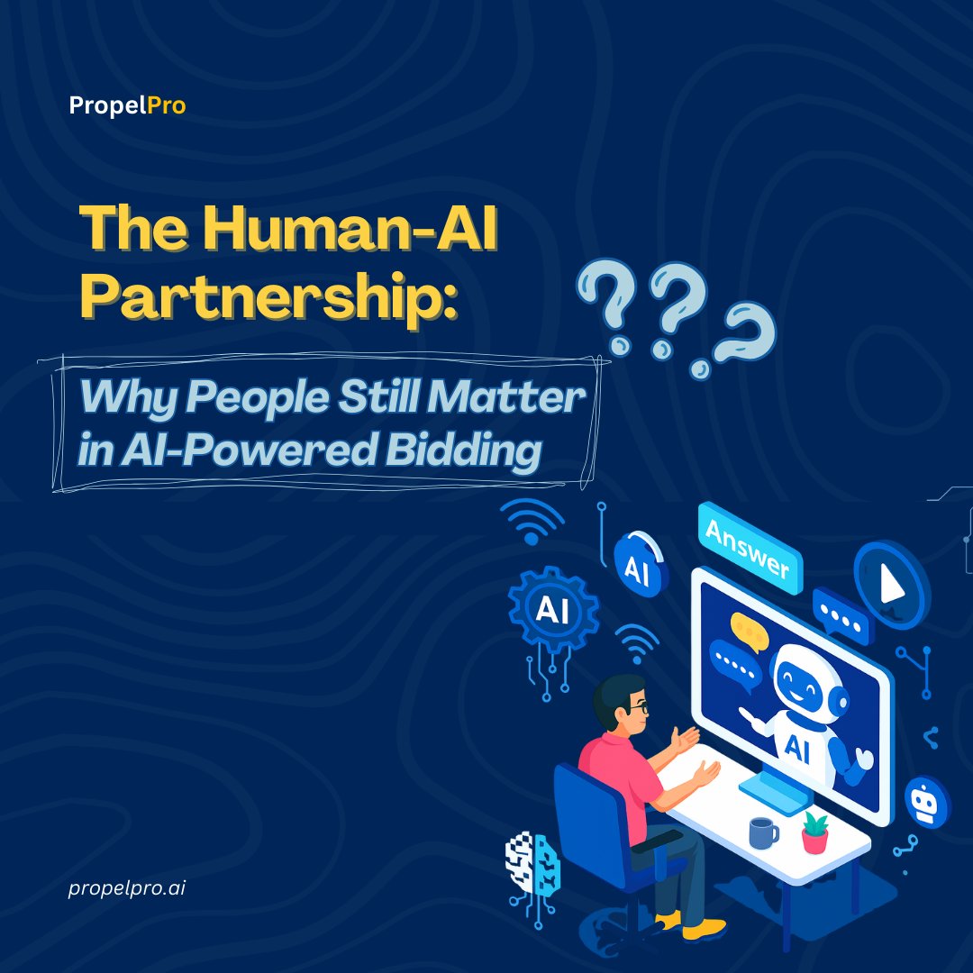 DimensionlessAI's tweet photo. 🤝 AI makes proposals faster, but humans make them win. The future of bidding lies in partnership - efficiency powered by AI, strategy led by people.

Read our full blog on this topic - https://t.co/1SaB3L73jm
 
#AI #ProposalSuccess #HumanAI https://t.co/LhRyexRJh0