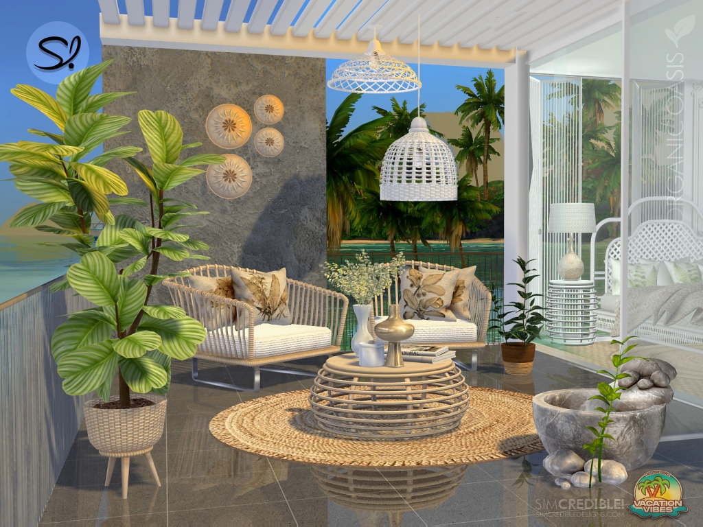 Your sims won a complimentary getaway at the Organic Oasis Hotel Suite🌞
Begin your stay on this inviting balcony, feeling the ocean breeze in your sim cheeks and enjoying the summer to the fullest🌊
Part of Vacation Vibes TSR collab (more coming soon😉)
thesimsresource.com/downloads/1751…