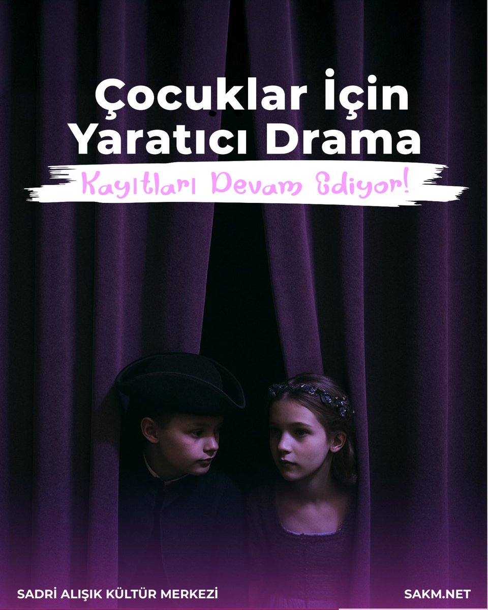 Sadri Alışık İstanbul ve Ankara Akademi’de 7-10 Yaş &amp; 11-13 Yaş Çocuklar İçin Yaratıcı Drama Yaz Okulu Kayıtları Devam Ediyor!

📞 Detaylı bilgi ve başvuru için: (0212) 249 03 73 – (0312) 230 20 35 / 36  📷 Web sitemiz üzerinden de başvuru formuna ulaşabilirsiniz.

#sakm