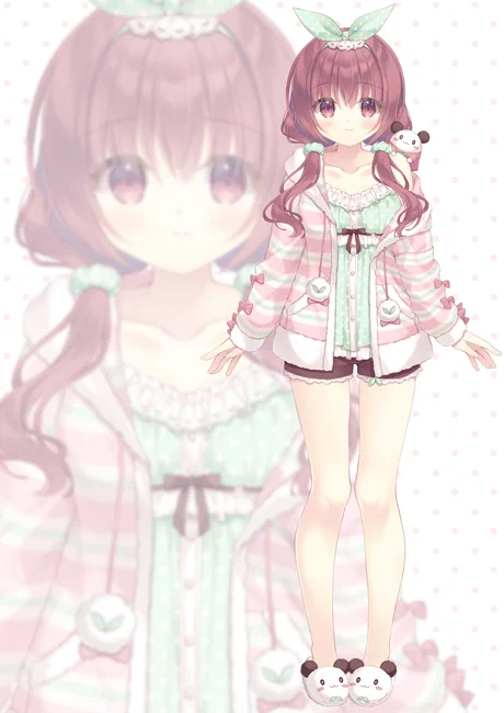 声優・明日葉よもぎさん()の 新たな二次元の姿をお仕立てさせて頂きました 年内には動き出す予定だそうなので、ぜひ今のうちにXのフォローやチャンネル登録よろしくお願いいたします 可愛いお声と共に動く姿、とても楽しみです