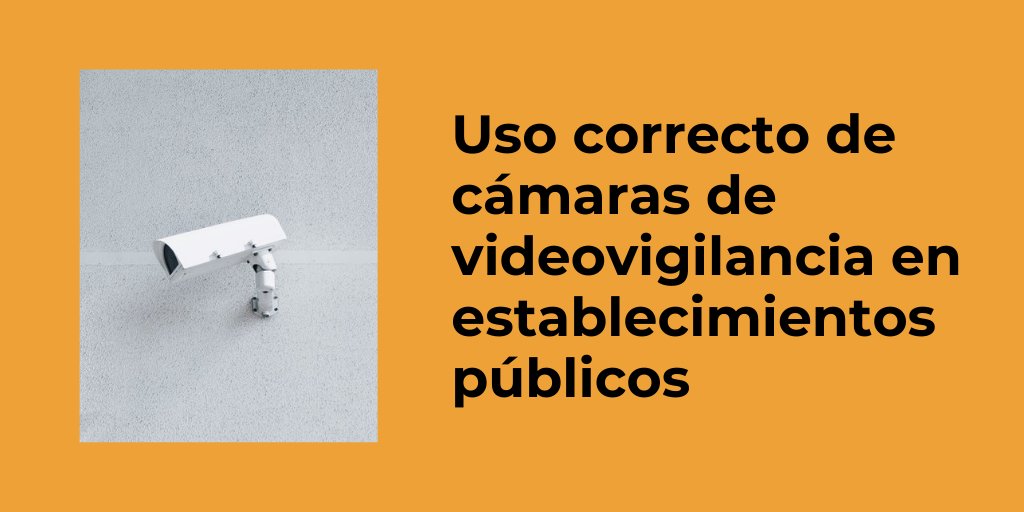 AEPD_es's tweet photo. 📹¿Vas a instalar cámaras de seguridad en tu comercio?

❗Recuerda que las imágenes deben ser eliminadas en el plazo máximo de 1 mes desde su captación.

Más información en: https://t.co/9JwerRng8o https://t.co/NL44rXDMNB