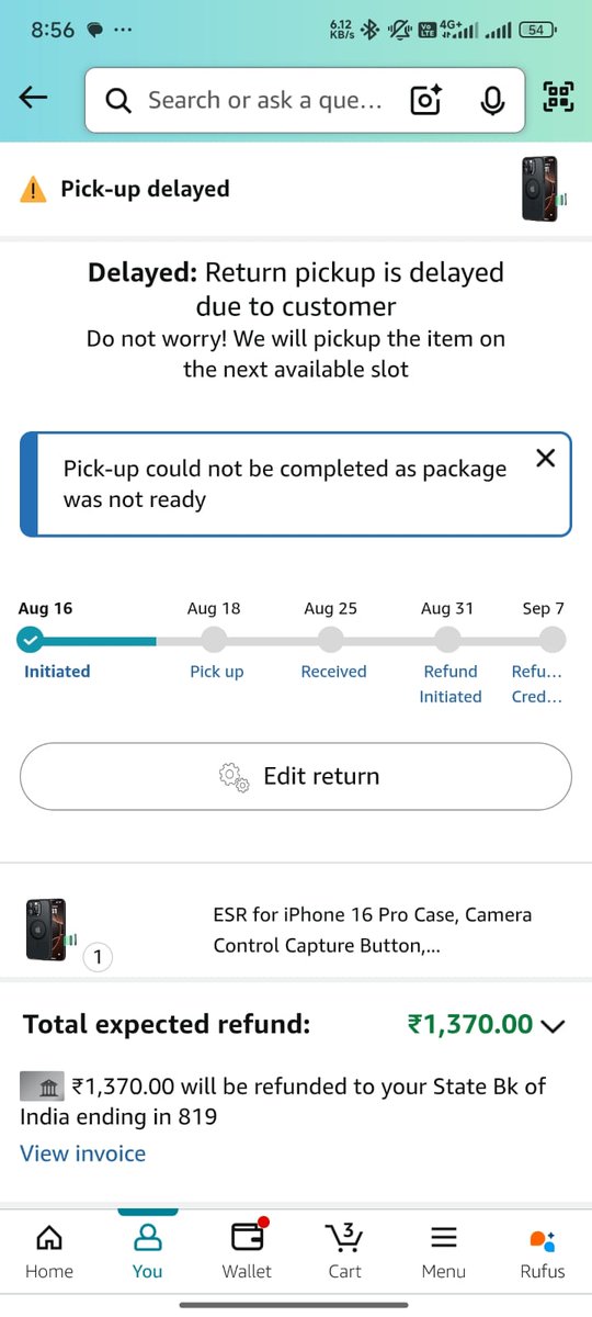 Ashish___08's tweet photo. @AmazonHelp @AmazonHelp no one is comming for the pickup. After complaining to coustmer support no help is being provided over ther. Kindly take some necessary action as soon as possible. 
The service is not good at all. https://t.co/2xLfxKR1D5