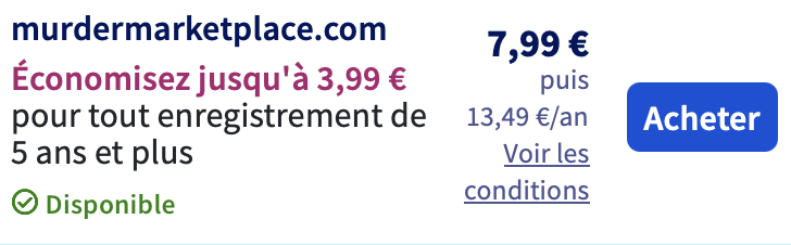 Domains suggestions are wild these days 🥵