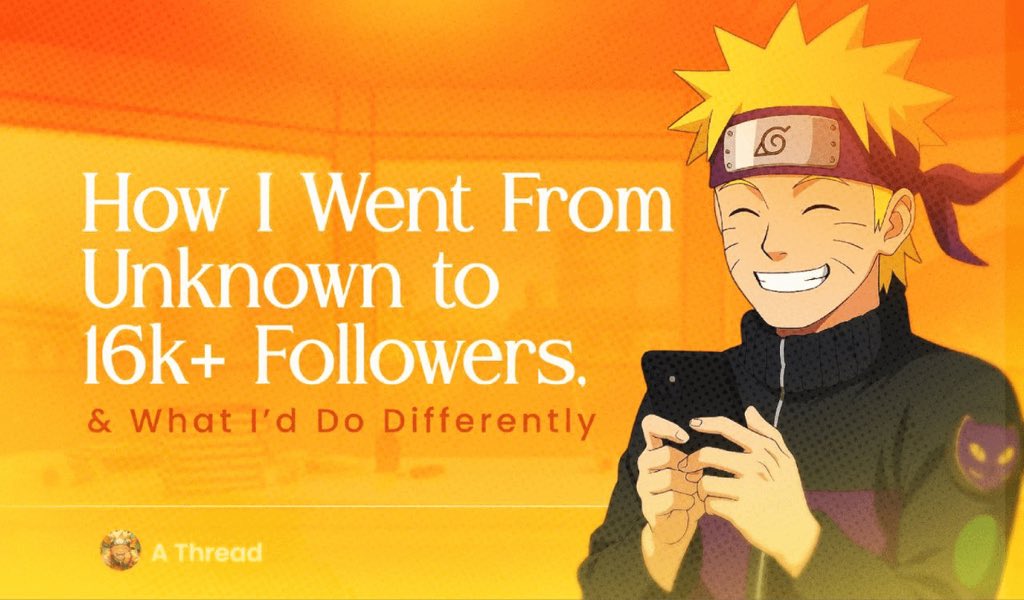 Netrovert (sage arc) 🦊 (@netroverthq) on Twitter photo I started <a href="/netrovertHQ/">Netrovert 🦊</a> as a complete unknown.
Now, over 16,000 people follow the journey.
If I had to start again from scratch, here’s exactly what I’d do and why.
Follow me 🧵🦊 I started <a href="/netrovertHQ/">Netrovert 🦊</a> as a complete unknown.
Now, over 16,000 people follow the journey.
If I had to start again from scratch, here’s exactly what I’d do and why.
Follow me 🧵🦊