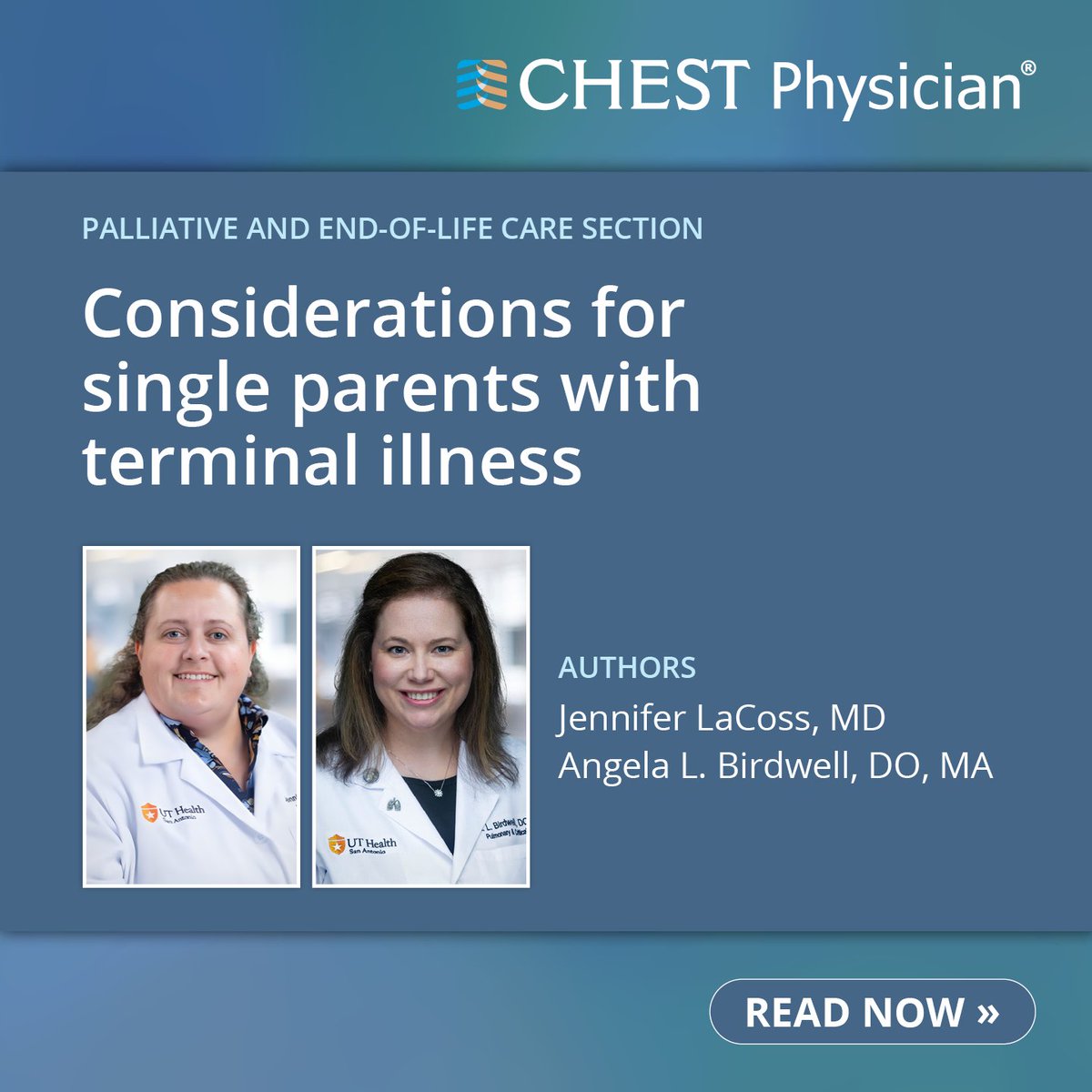 accpchest's tweet image. Learn more about the complex end-of-life issues that clinicians should consider for terminally ill patients with minor children. 

🔗 Read the full article now: hubs.la/Q03DQywp0
#EndOfLife