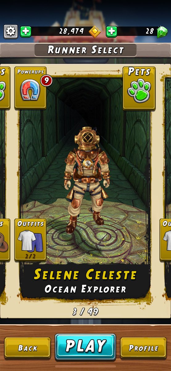 MagicOrder's tweet image. でもってCD聴きながら広告動画視聴7連発済ませて潜水士獲得！

#TempleRun2