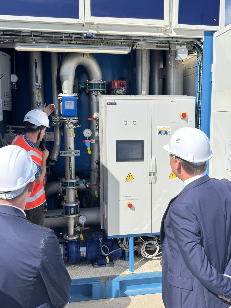 Prefet34's tweet image. J’étais ce matin à Lunel-Viel et Saint-Just aux côtés de la CA Lunel Agglo avec l’ARS Occitanie, les entreprises #Veolia et #Suez pour visiter les deux installations de traitement d’eau potable où nous avons présenté les actions menées pour face aux dépassements constatés dans