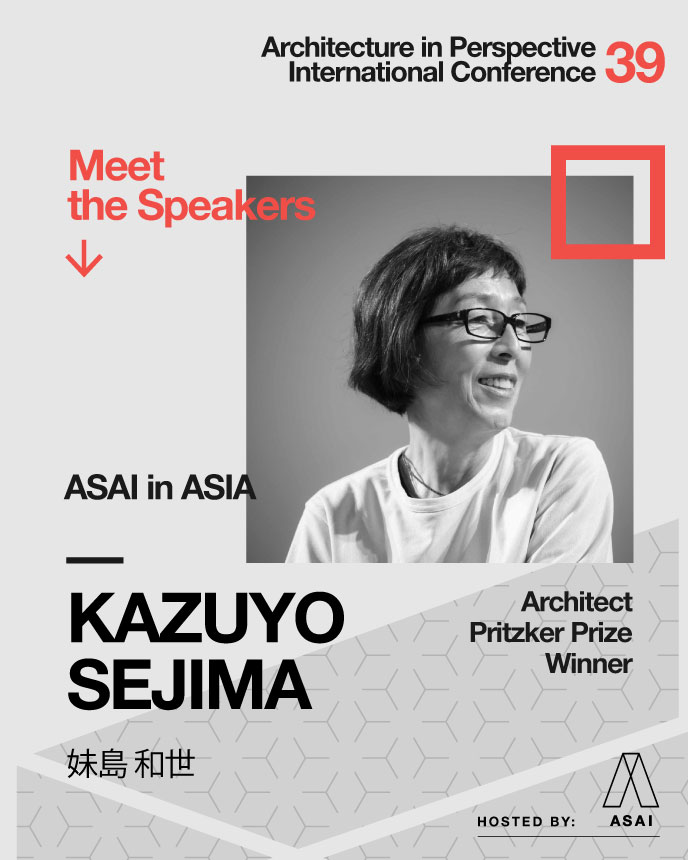 Have you signed up for AIP 39?  Architecture in Perspective International Conference, hosted by the ASAI, will take place from Oct 1-3 in Tokyo, Japan, featuring a lecture by Pritzker Prize–winning architect Kazuyo Sejima! Don't miss it! bit.ly/45TY04q