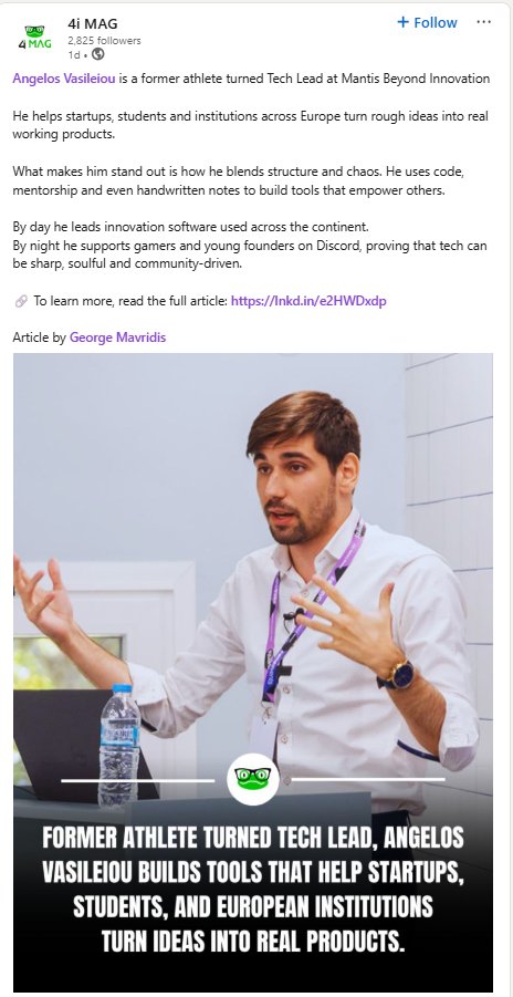 Angelos "Vaswolf" Vasileiou (@vaswolflol) on Twitter photo I was asked lately how serious I am about scaling <a href="/HWLgr/">Howl Esports</a> .
I'm that serious that I mentioned it in my most important interview to date: 4imag.com/meet-the-talen…
I like putting myself into corners that I can't back off from. Scale is on the other side of fear. See you there (?) I was asked lately how serious I am about scaling <a href="/HWLgr/">Howl Esports</a> .
I'm that serious that I mentioned it in my most important interview to date: 4imag.com/meet-the-talen…
I like putting myself into corners that I can't back off from. Scale is on the other side of fear. See you there (?)