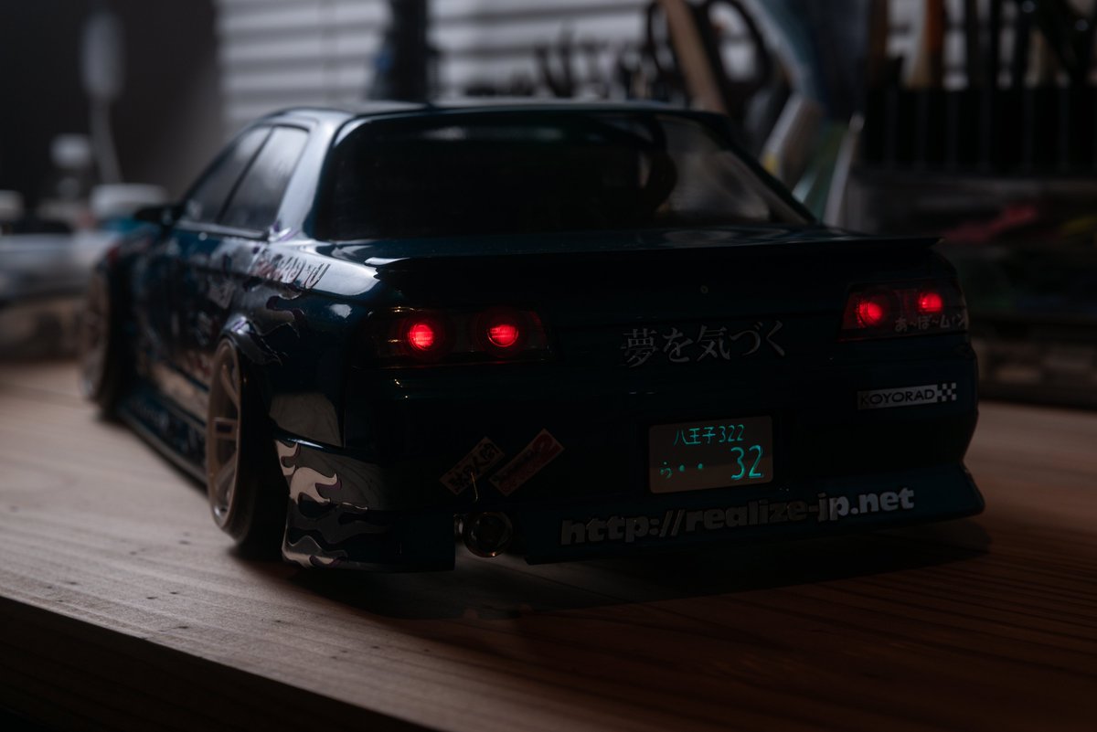 QL_CUSTOMS's tweet photo. 新作ボディ完成

改修されたPANDORA RC製HCR32 4ドアをベースにAuto Factory Realize Teddy Dahnのスカイラインを再現しました

塗料は全てSHOW UPで
PCバインダー クリアー→ワンドロップキャンディ ラムネ→PCバインダー ホワイト→PCバインダー ブラック https://t.co/5G4DnenNhq