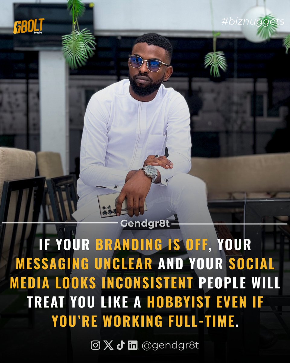 gendgr8t's tweet photo. In my experience, nothing hurts more than putting your energies and resources into something and for it to be perceived as a joke. But this is the sad reality of most businesses because, like it or not, people still judge the book (business/project) by its  cover (branding). https://t.co/7X1WjbskAm
