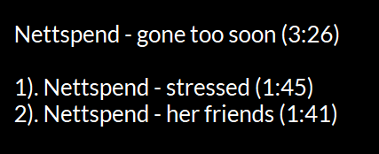 purple4matter's tweet photo. Nettspend - gone too soon https://t.co/TsnbcXpQV6