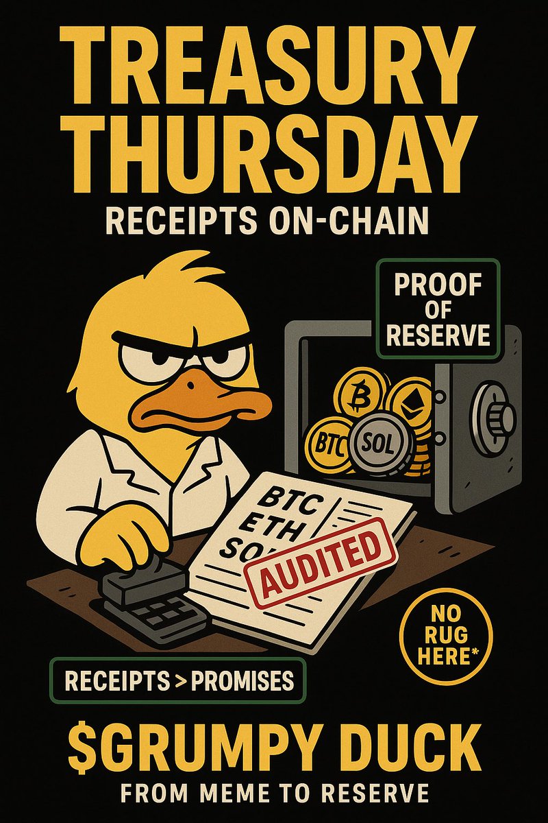 GrumpyDOfficial's tweet photo. À project without audited is not a real project, this one will be don
#Cryptocummunity #Solana #grumpyduck #cryptocommunity #pumpfun https://t.co/ZqUv3HmsVD