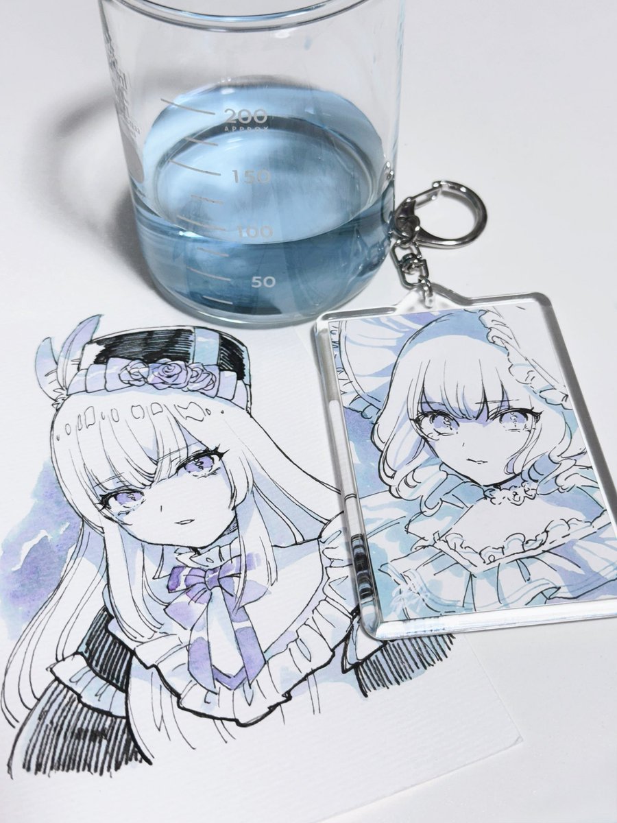 「ず〜っと作りたかった原画キーホルダー…」|レニィレアンのイラスト