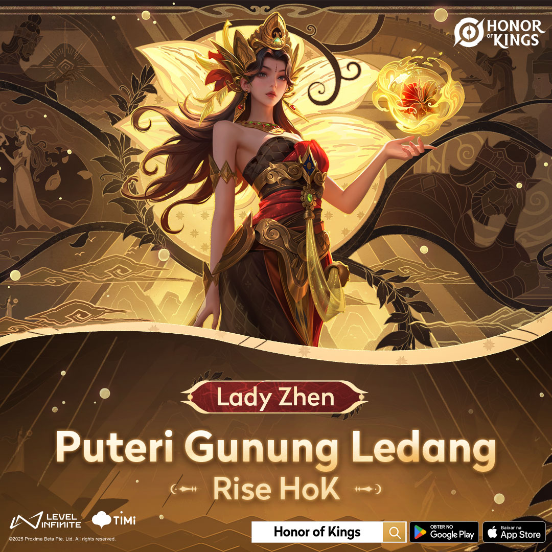 HoK_BR's tweet photo. 📢 Obtenha Puteri Gunung Ledang - Lady Zhen gratuitamente a partir de 28 de agosto!

#HOK #HonorofKings #NewSkin #LdayZhen #PuteriGunungLedang https://t.co/G2ziRl0zzR