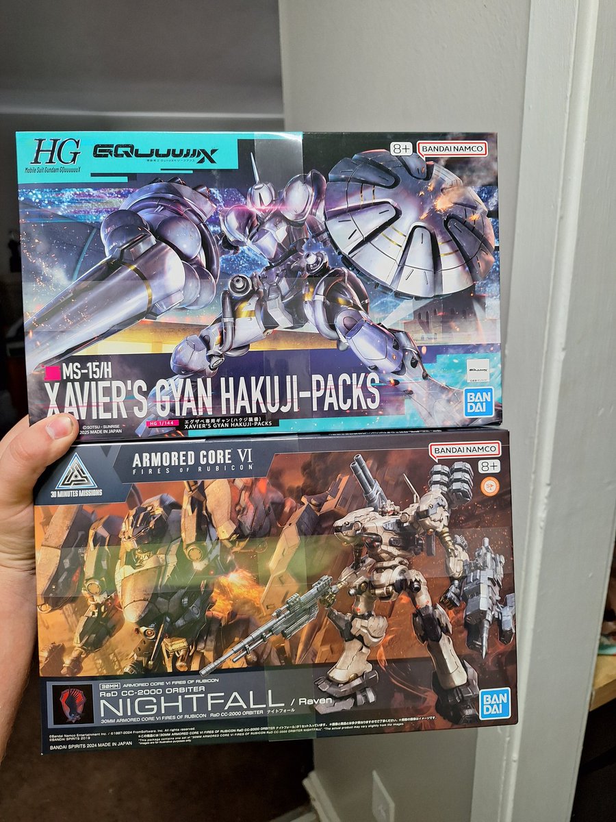my hobby store finally had some gquuuuuux and acvi kits :)