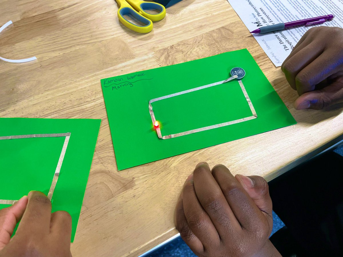 JMCSS Department of Innovation (@jmcssinnovation) on Twitter photo Paper circuits!!!😍 Popped into Ms. Pickens’ class this morning to find <a href="/MalesusSTEM/">Malesus STEM Innovation Center</a> students creating paper circuits.🔋🚨 What a fun way to explore circuits, electricity, and the flow of electrons?!? #LearningIsFun Paper circuits!!!😍 Popped into Ms. Pickens’ class this morning to find <a href="/MalesusSTEM/">Malesus STEM Innovation Center</a> students creating paper circuits.🔋🚨 What a fun way to explore circuits, electricity, and the flow of electrons?!? #LearningIsFun