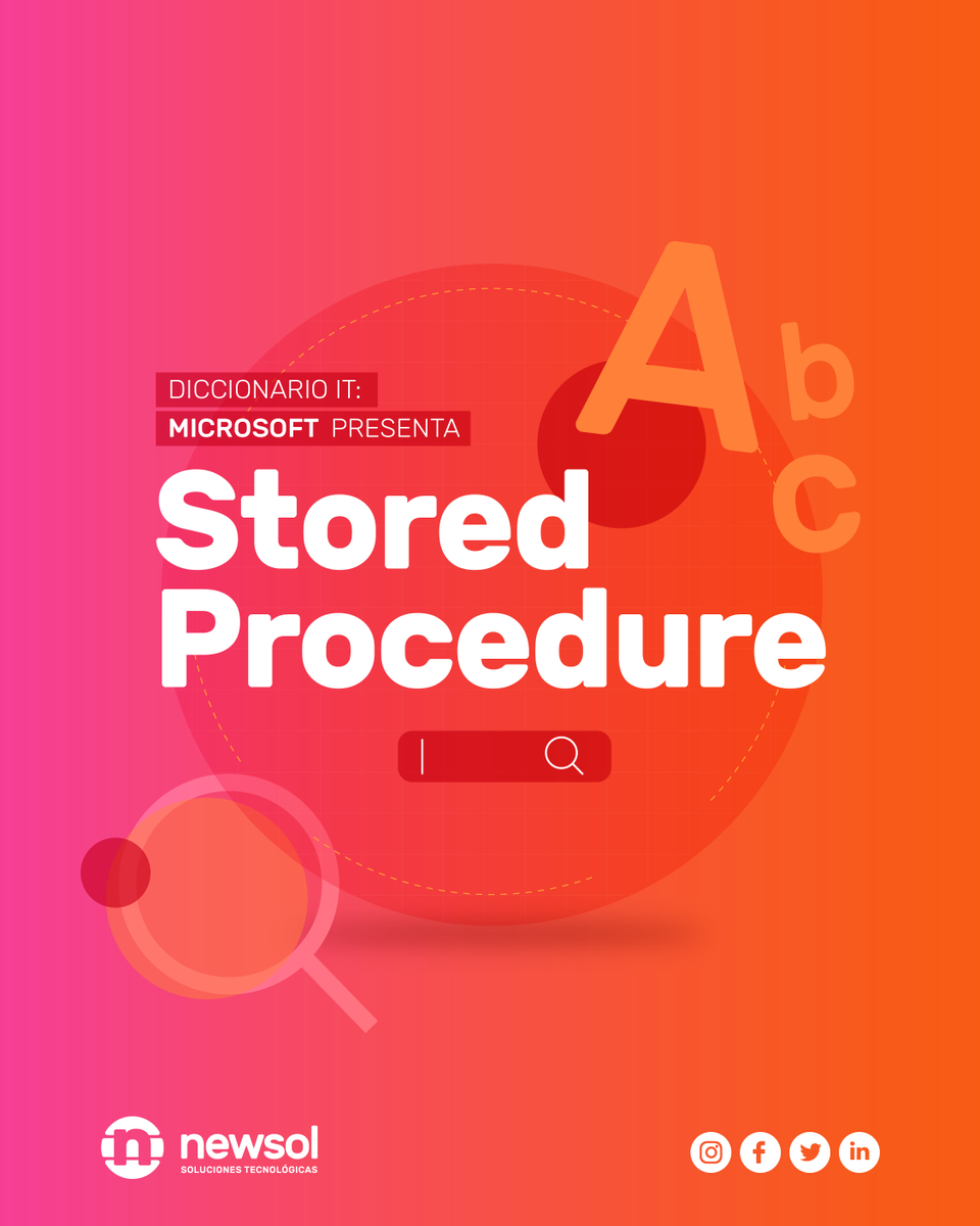 NewSolGroup's tweet image. Hoy conocemos un término muy asociado a las bases de datos. Seguramente no lo conozcas, pero si trabajas con algún sistema ERP o CRM, deberías conocerlo y seguramente te encuentres con él. #DiccionarioIT #StoreProcedure #Tecnología #BaseDeDatos #SQL #Postgres #Oracle #IBMDB2