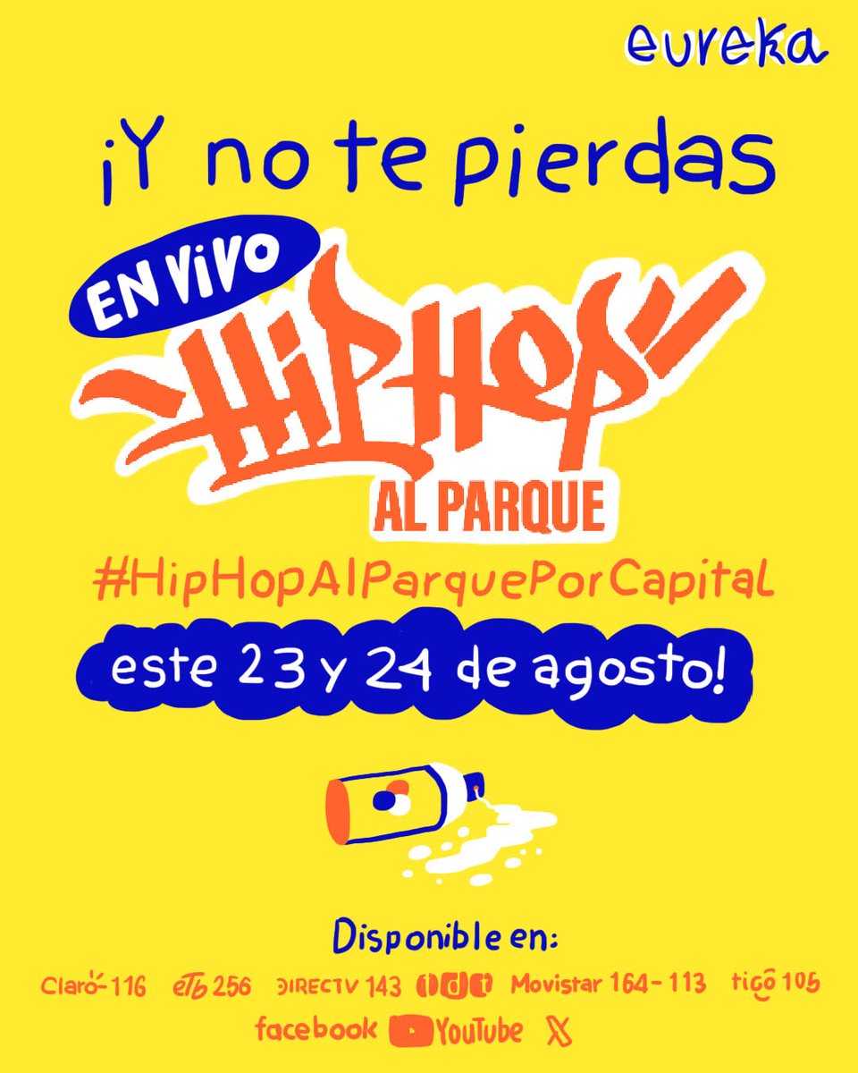 PegatinaCriolla's tweet photo. El #HipHop llegó a Colombia en los 80, y en #eurekatucanal te contamos la historia de como llego a desde la gran manzana hasta tierra del Divino niño:
https://t.co/X1bHpvJMba
También podrás seguir la transmisión de #HipHopAlParque en vivo por @CanalCapital 
#bogotaeshiphop https://t.co/7SDfC7qZxq