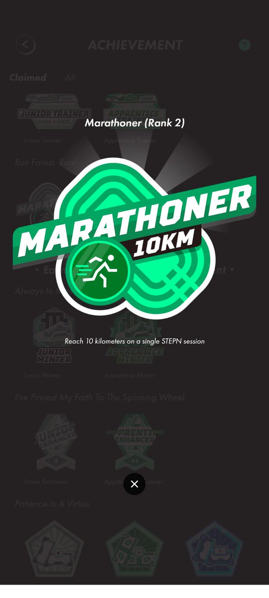 Phiro4x's tweet photo. @Stepnofficial #STEPNRun
とりあえず10km https://t.co/BoGWZ0gyhh