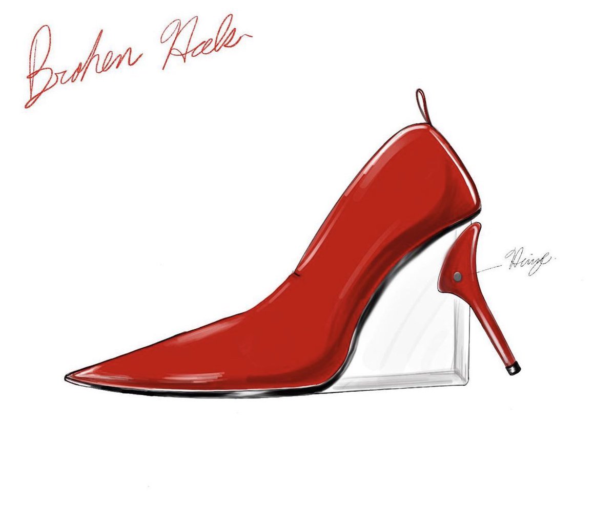 The ‘Broken Heels’ by ✨Robert Wun✨ Spring/Summer 2023 Couture. 🪡