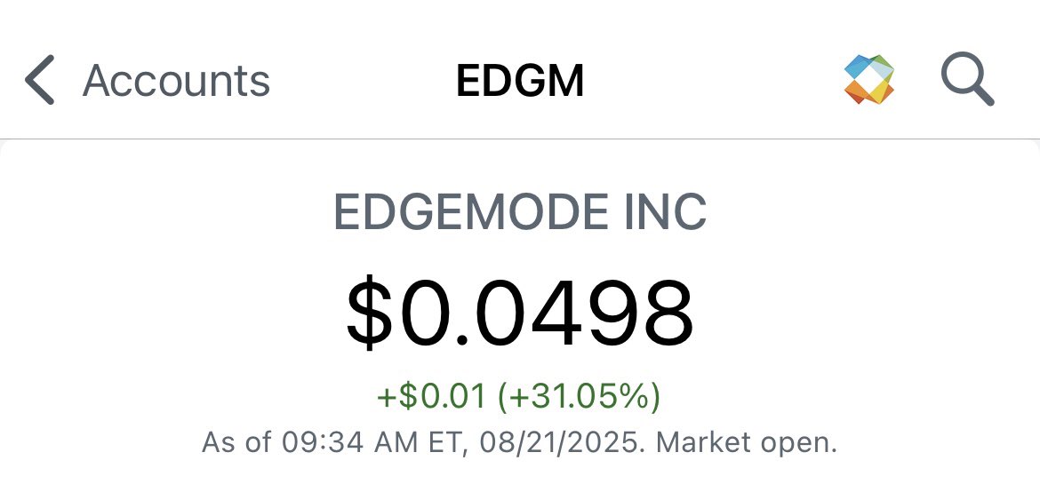 Stock_Pop's tweet image. $EDGM 10X runner in 2 weeks 

Nice of the OTC gods to bless us with a runner like this