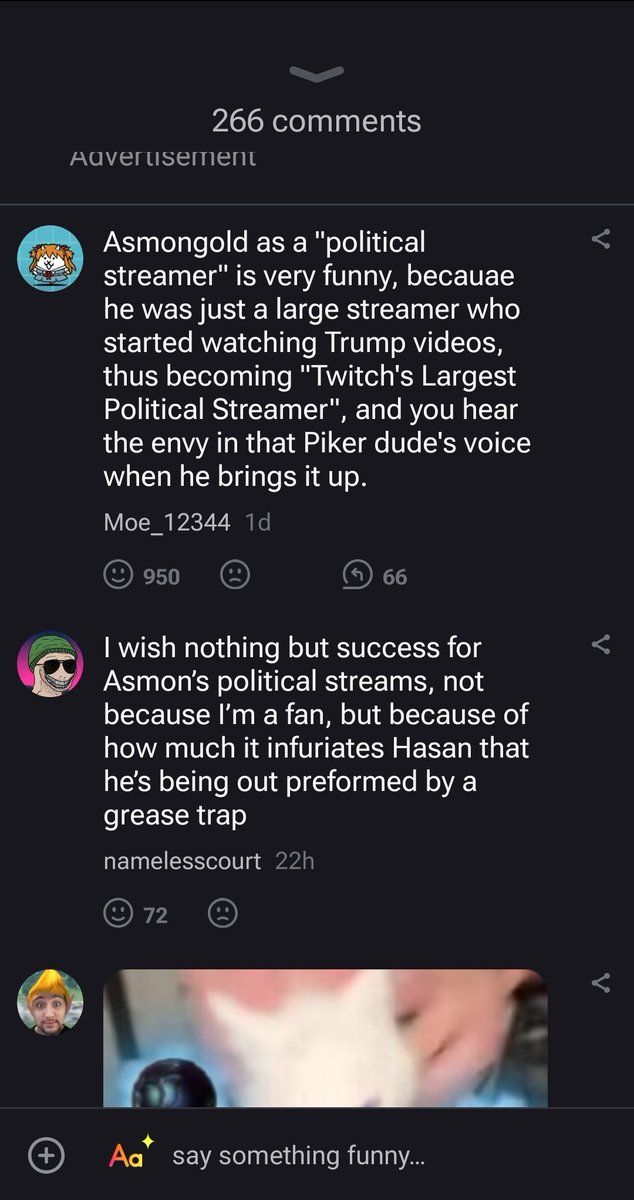 Glad to see even the hive mind hates Hasan.