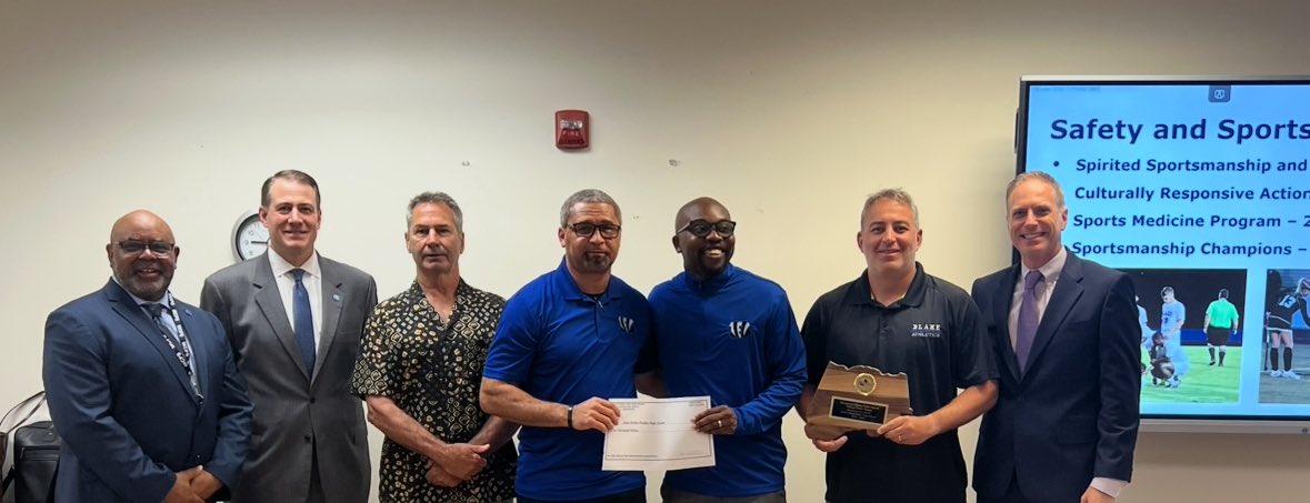 BlakeAthletics's tweet photo. Congratulations to the entire Blake community on winning the 2024-2025 MCPS Sportsmanship Award! Incredibly proud of our student-athletes, coaches, admin, staff and spectators for positively representing Blake and being recognized for espousing the #WeRaise standards! https://t.co/r6Up2Demo1
