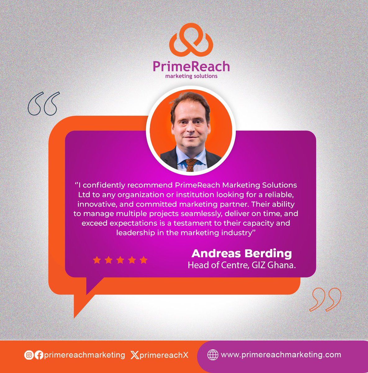 PrimeReachX's tweet photo. We don’t just deliver a service; we build partnerships. It’s about a lasting impression, not a one-time transaction. No matter the size of your business, this is the standard we aim for with every single client. Let’s build something great together 🫵🏿 

#PrimeReachMarketing #GIZ https://t.co/sogjysJXpV