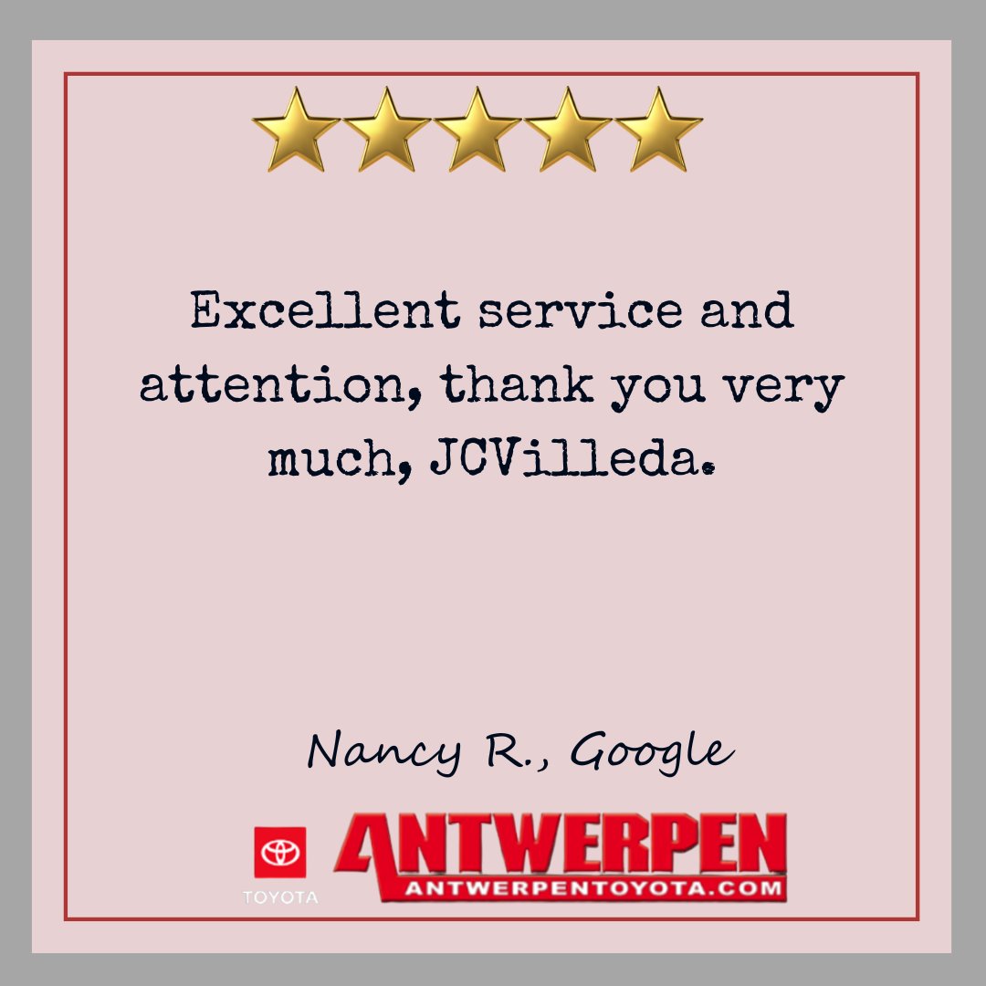 AntwerpenTS's tweet photo. Thank you, Nancy. We’re glad our team provided excellent service and attention. We appreciate your trust and support. https://t.co/k3qV6Nl5mD