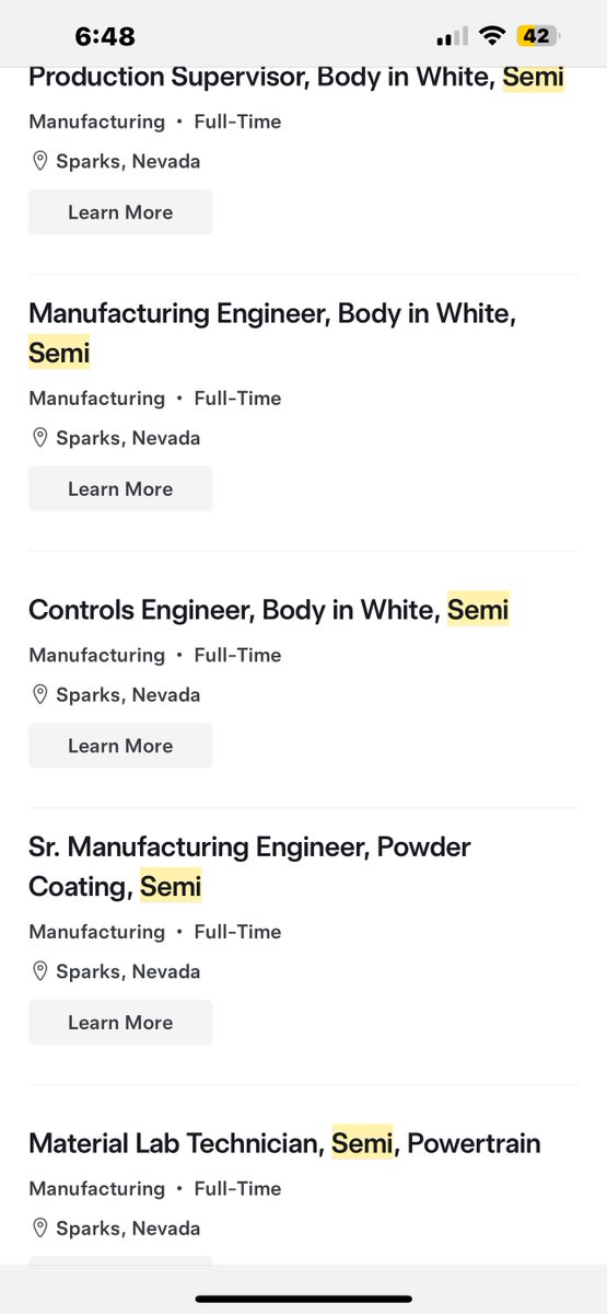 Tesla Semi Ramp - 62 Semi jobs at Giga Semi in Nevada