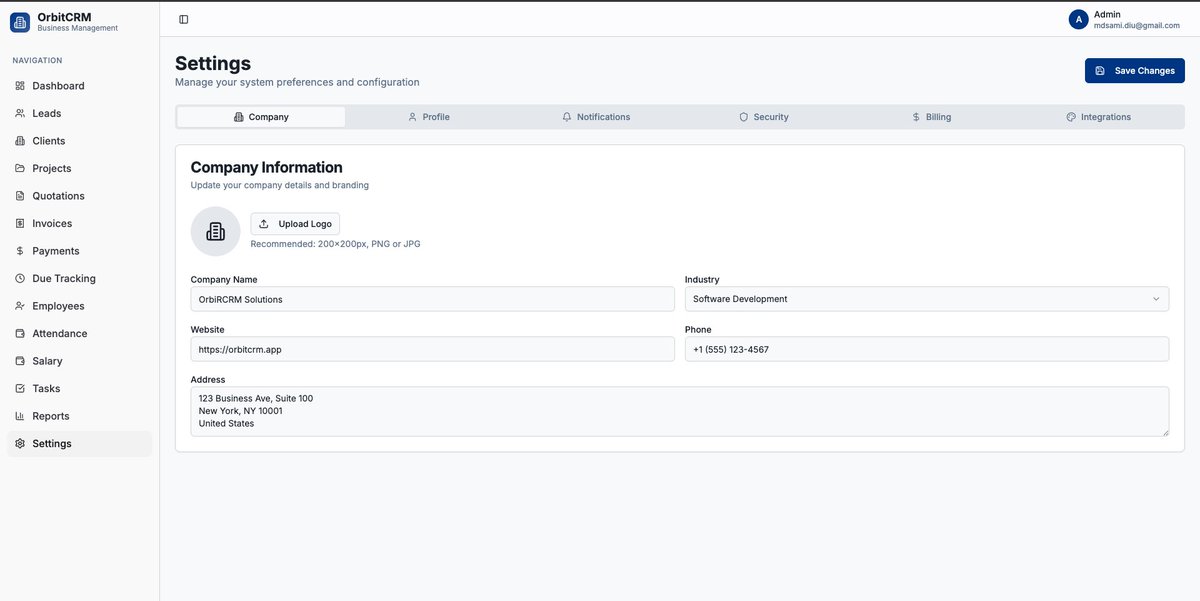 appifydevs's tweet photo. 🚀 Introducing OrbitCRM —The Complete CRM + HRM for SMEs!

✅ Manage clients, leads &amp; projects
✅ Track invoices &amp; dues
✅ Assign employees &amp; manage salaries
✅ Monitor budgets &amp; profit-loss
📌One platform. Total control. Maximum growth.
#OrbitCRM #SME #BusinessGrowth https://t.co/DbariavGeC