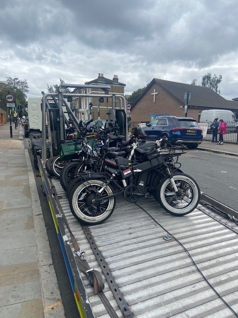 Police seize 10 illegal e-bikes within 2 hours in the Lewisham area after a crackdown on anti-social behaviour and dangerous riding. See the full story on Met Engage today: metengage.co.uk