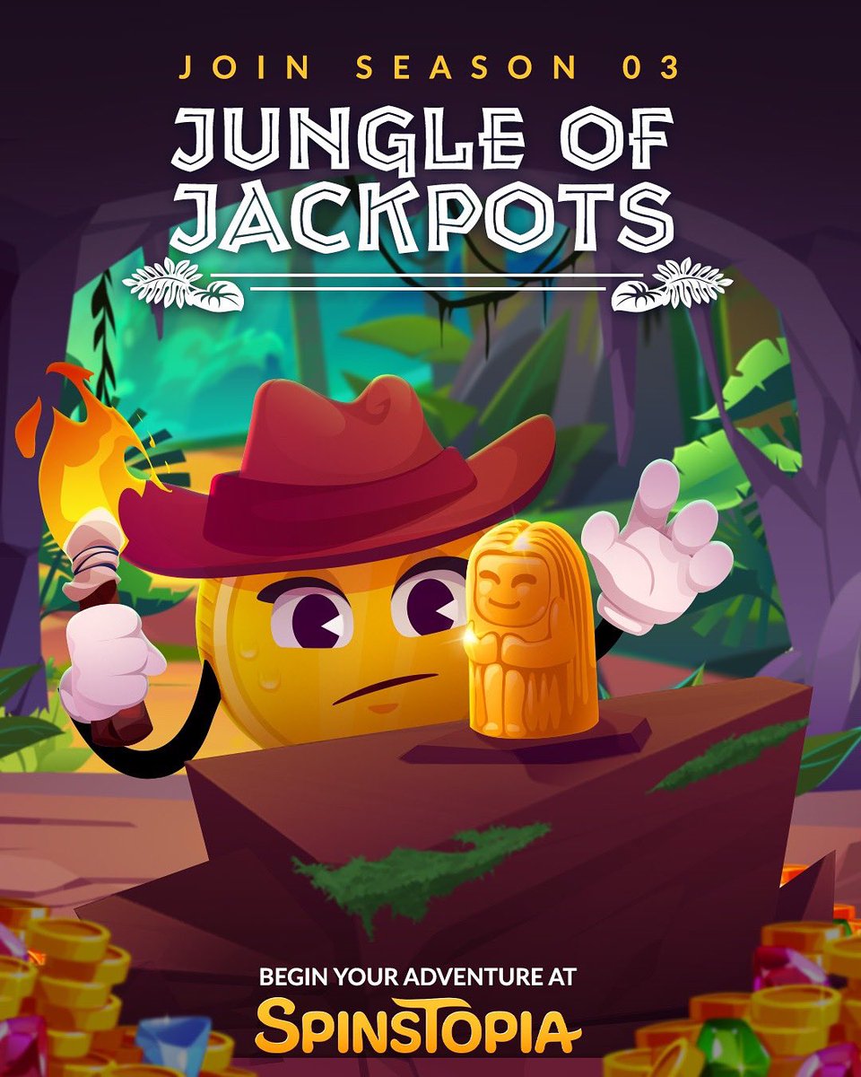 spinstopia's tweet image. 🌴 NEW SEASON ALERT

Welcome to Season 03: Jungle of Jackpots - a wild new chapter at Spinstopia!

🗺️ Complete action-packed missions
💰 Unlock exotic rewards
🛒 Discover new Store bonuses

Play now at Spinstopia 🎰

#slots #casino #fun #games #onlinecasino #gaming #videogames