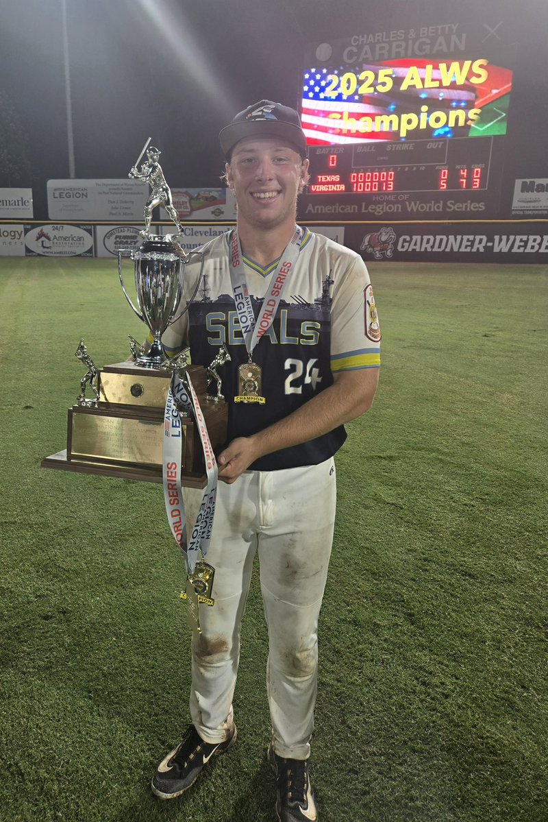 Cox Baseball (@cox__baseball) on Twitter photo Congrats to 2025 grad Ben Kablach and <a href="/280Baseball/">Chesapeake Post 280 SEALs</a> for winning the American Legion World Series! Congrats to 2025 grad Ben Kablach and <a href="/280Baseball/">Chesapeake Post 280 SEALs</a> for winning the American Legion World Series!