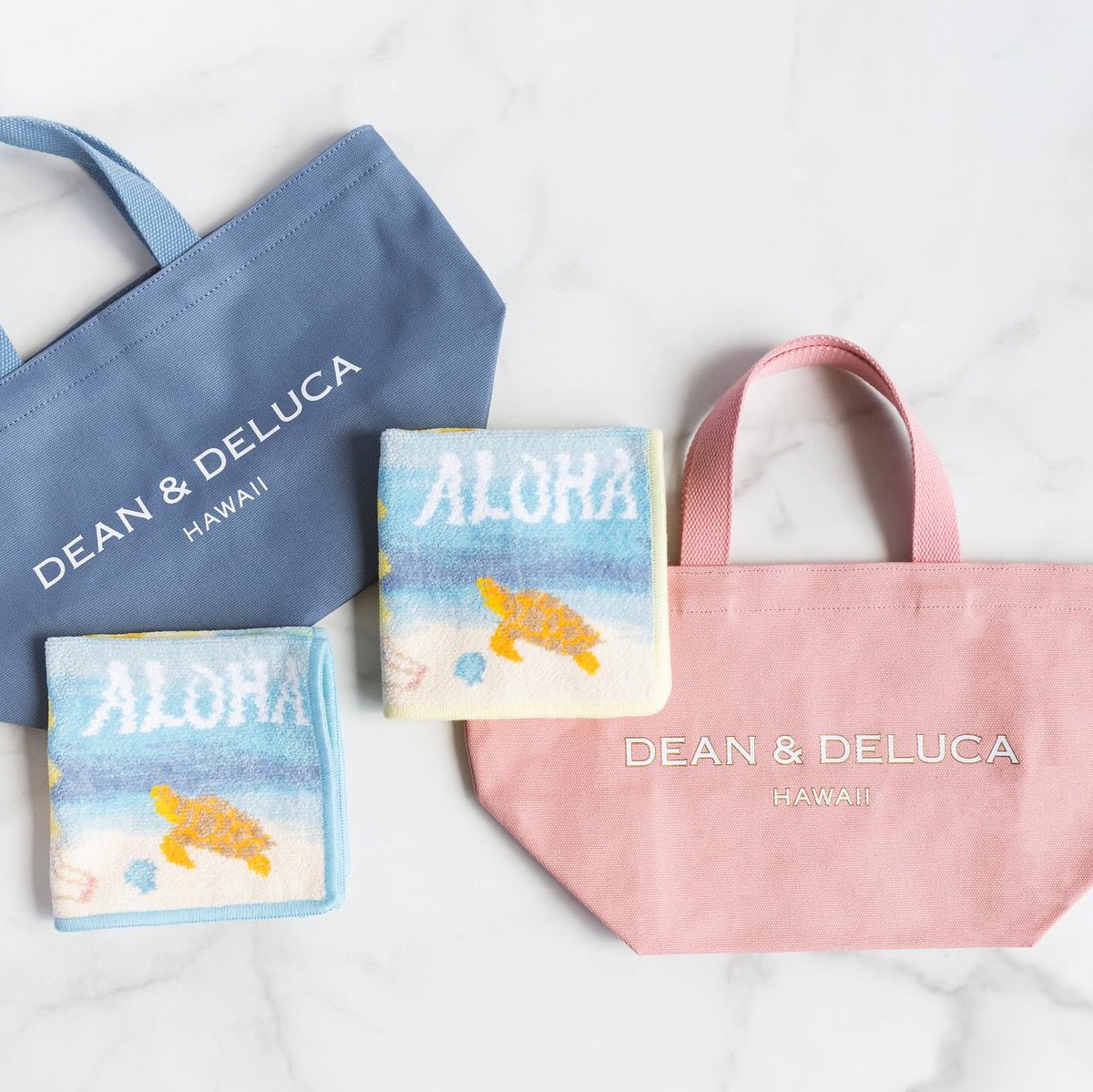 DEAN & DELUCA ハワイ限定　ロイヤルハワイアン　タオル　フェイラー コラボ情報！✓／ #フェイラー×#ディーンアンドデルーカ DEAN&DELUCA